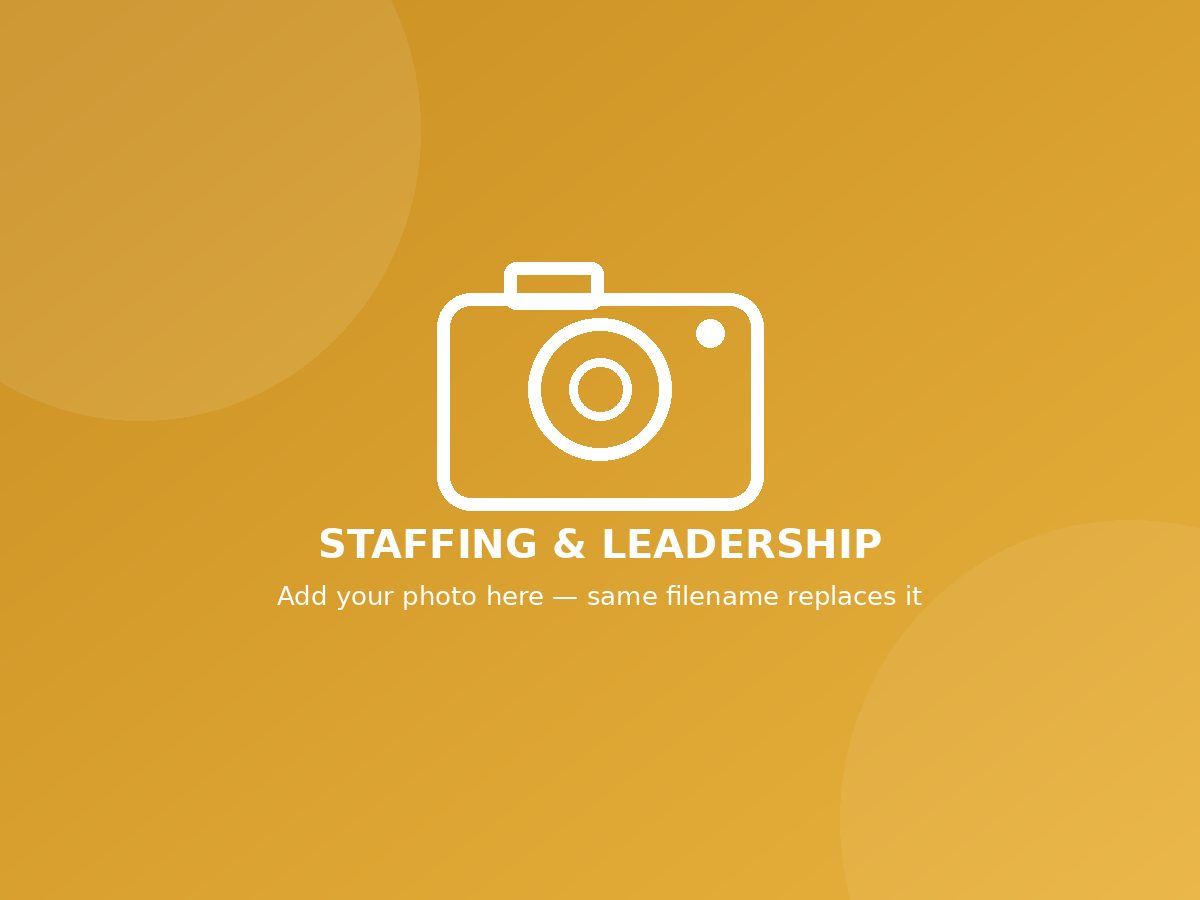 Staffing and leadership support — placeholder, replace with your own photo